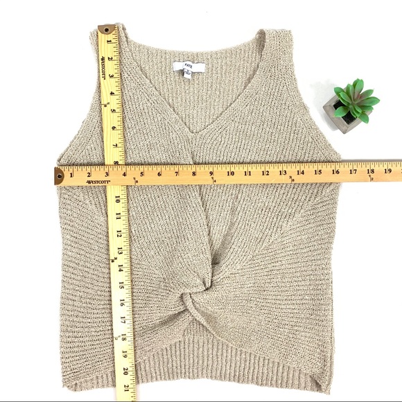 Fate Twisted Knit Sweater Tank size S - Picture 4 of 5